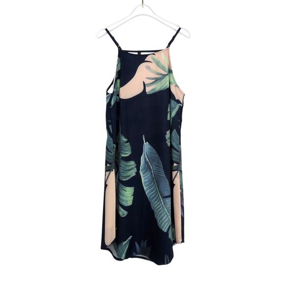 ASOS Tropical Palm Leaf Mini Dress Small - Picture 1 of 7